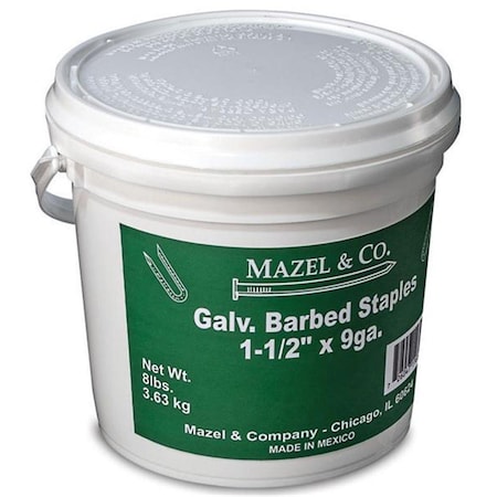 Mazeland Barbed Staple 8 lbs 1.50 in. Galvanized MA601526